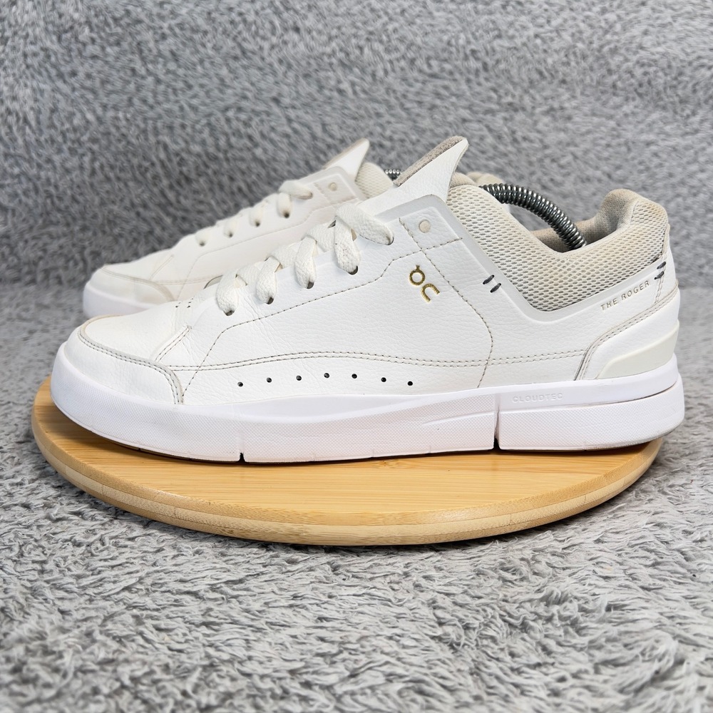 On Running The Roger Advantage White Leather Sneakers Tennis Shoes Mens Size 11